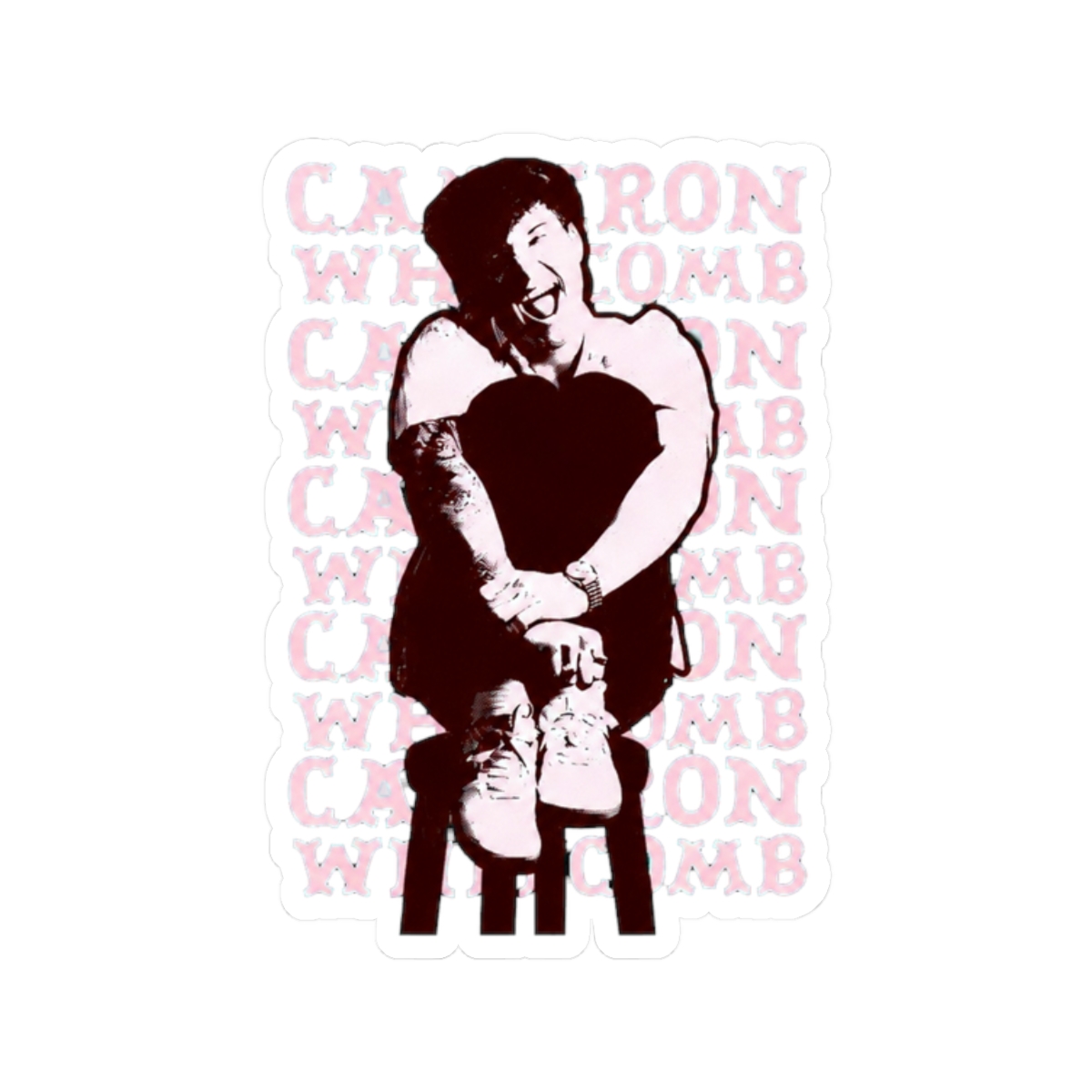 Opulent Vintage Pattern Vocalist Cameronn Whitcombb | Cameron Whitcomb - alternate angle 3, merchandise